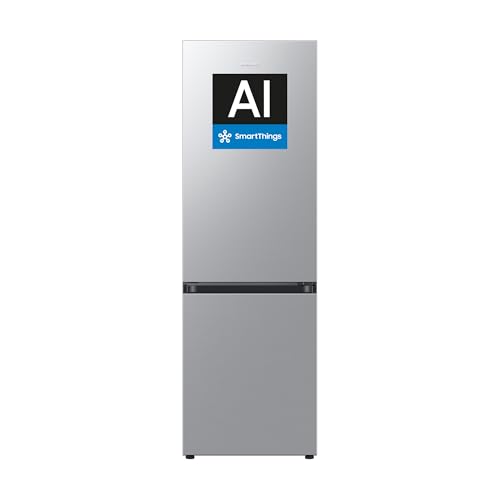 Samsung Frigorífico Combi AI 185cm Balda Botellero 344L Clase D Inox RB34C602DSA/EF [Clase de eficiencia energética D]