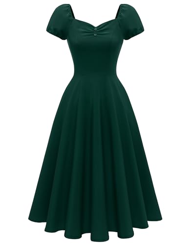 Image of Wedtrend Women's 1950s Dresses With Sleeve 40s Tea Party Dresses Cocktail Dress Swing Vintage Dress