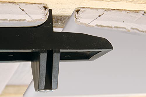 Plaques de plâtre bien alignées dans votre salon avec le kit de fixation wolfcraft 4040000 - 5