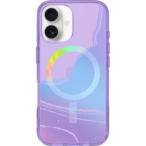 Image of OtterBox iPhone 16 Symmetry Series Clear Case - Galactic Dreaming Purple - Ultra-Thin, Sleek iPhone Case, Glossy & Shiny iPhone Case