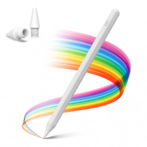 Image of KXT Tilt Sensitivity Palm Rejection Stylus Pen for Apple Ipad(2018 and After) 6 7 8 9 10 Th Generation Ipad Pro 11 Pro 12.9 Inch Air 3&4&5 Mini 5&6, Precise Writing Drawing Pen(MBlack-9)