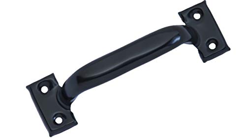 QCAA Garage Door Pull Handle 8 Steel Black Coated Made in Taiwan