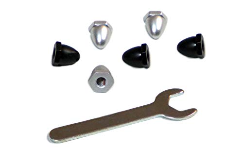  SummitLink - Set di 6 dadi autoserraggio CNC in alluminio con chiave per DJI E-Series E300 F550 F450 e Phantom