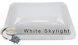 Class A Customs Premium Heavy Duty RV Camper Trailer Skylight - 18 x 26 OD / 14 x 22 ID White - Install Kit PS