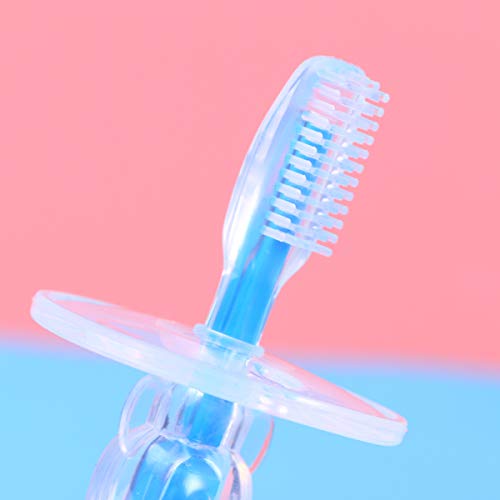 Milisten Escova de dentes de silicone para bebês, escova de dentes infantil, massageador oral para b