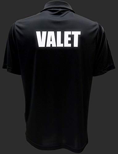 Valet Parking Staff Polo, Parking Staff Uniform, Reflective Design, Performance Polo, Moisture Wicking.4