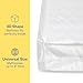 Wenses Crib Mattress Storage Bag with Zipper, 5 Mil Clear Plastic Cover for Moving, Includes Accessory Bags
