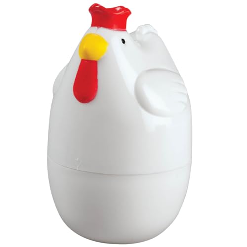 Rooster Microwave Egg Boiler - Quick and Easy High-Protein Breakfast | Cooks Soft, Medium, or Hard Boiled Eggs | Perfect for Singles | 3