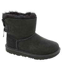 UGG Unisex Kids Mini Bailey Bow Ii Classic Boot, Black, 6 UK Child