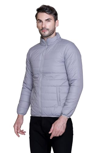 Image of Sanhok Mens Waterproof Imported Polyester Trendy Lightweight Stylish Regular Fit Standard Length Full Sleeve Zipper Jacket for Winter Casual Wear
