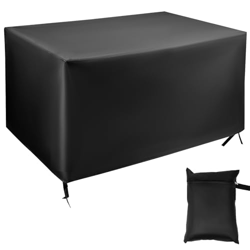 QWORK® Funda para Muebles Jardín, 150 x 90 x 80 cm Anti-UV Funda Protectora Muebles, 420D Oxford Tela Funda para Muebles Patio Resistente Viento y Agua