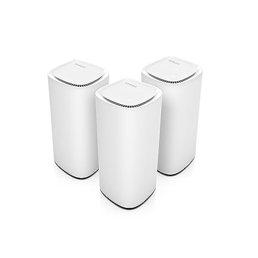 لينكسيس نظام واي فاي 7 شبكي من فيلوب برو MBE7003 - راوتر معرفي مع نطاق ثلاثي وسرعات تزيد عن 10 جيجابايت في الثانية - تغطية كاملة للمنزل حتى 825 متر مربع - توصيل 600 جهاز - 3 قطع ابيض ترددي