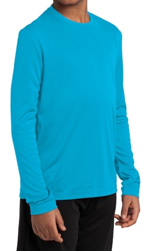 Mafoose Youth Long Sleeve Lightweight PosiCharge Moisture-Wicking Competitor T-Shirt2