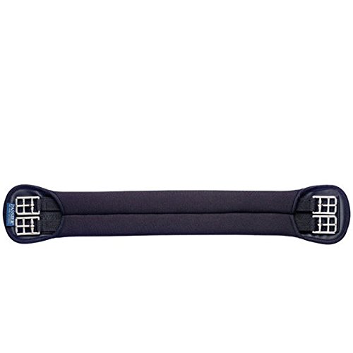 Passier Neoprene Sattelgurt schwarz Edelstahlstahlschnallen, Größe:85