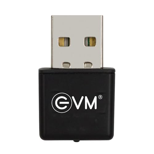 Image of EVM EnWifi 300 Mbps USB Wi-Fi Adapter | Wireless USB Network Dongle for PC & Laptop | 802.11 b /g /n | WPA /WPA2 Security | Plug & Play USB 2.0