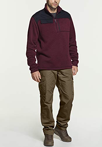 CQR Men's Thermal Fleece Half Zip Pullover, Winter Outdoor Warm Sweater, Lightweight Long Sleeve Sweatshirt4