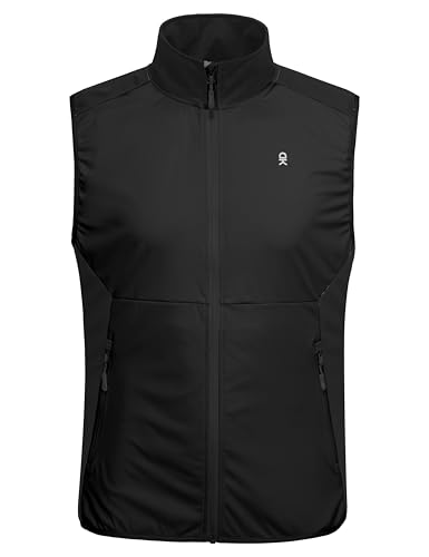 Image of Little Donkey Andy Men's Water-resistant Outerwear Vests, Stretch Windproof Vest for Cycling, Running, Golf