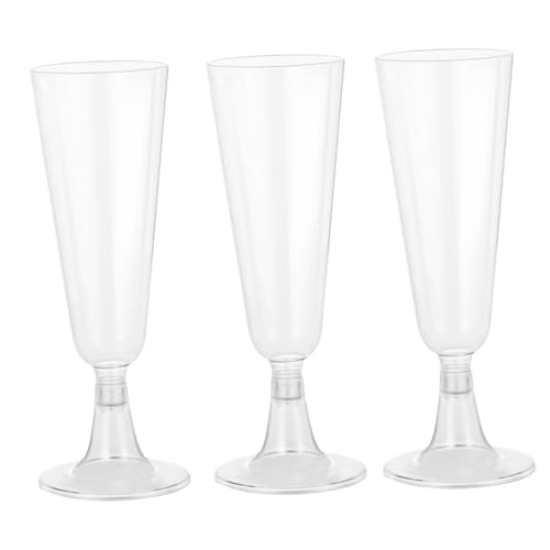 HEATSHAKING 20個 使い捨て赤ワイングラス プラスチック製透明 パーティー用高脚ゴブレット お洒落なデザイン 結婚式や宴会に