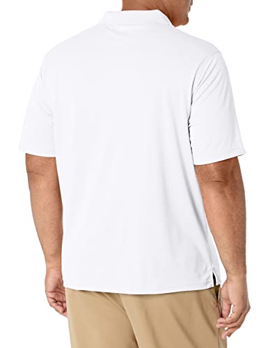Amazon Essentials Men's Regular-Fit Quick-Dry Golf Polo Shirt (Available In Big & Tall), White, Large #TOP1