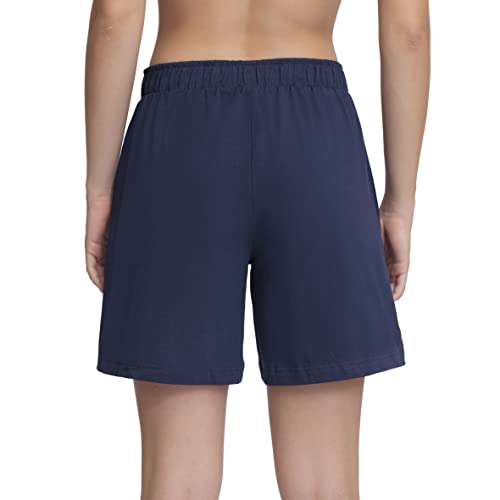 Image of Amante Womens Pink Cherry Printed Relaxed Fit Sleep Shorts