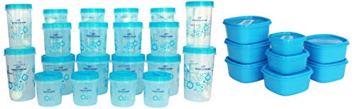Princeware Twister Combo Plastic Package Container Set, 20-Pieces