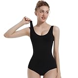Spoxiyue Damen Tanztrikot für Ballett, Gymnastikbody, Ärmellos, Tanzanzug, Trikot, Turnanzug, Schwarz (Schwarzes, S)