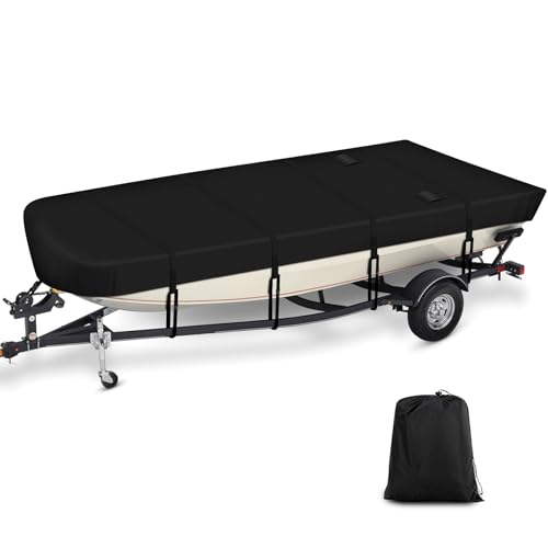 Jon Boat Cover 16-18 ft, 900D Oxford Cloth Waterproof...