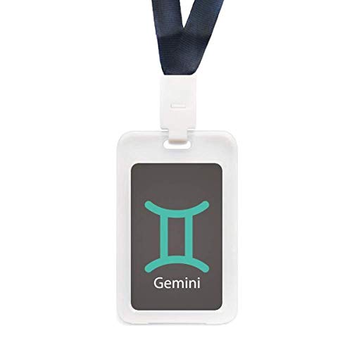 Étui transparent Gemini pour carte de crédit au design constellation épuré