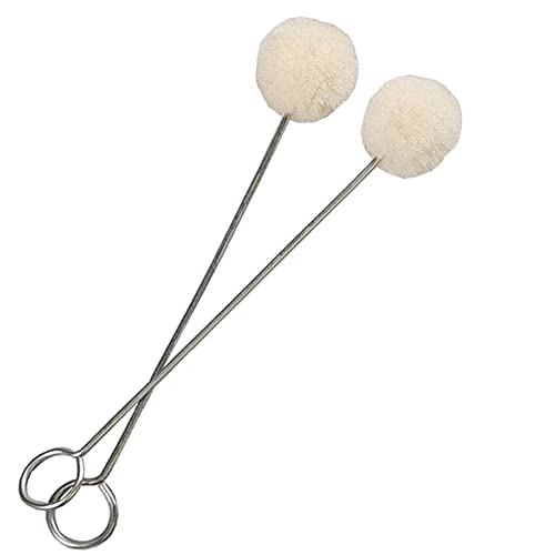 25Pcs Wool Daubers Ball Brush Leather Dye Applicator Tool With Metal Handle For Diy Crafts Projects Leather Dye Staining Shoe Shine Polish #TOP28