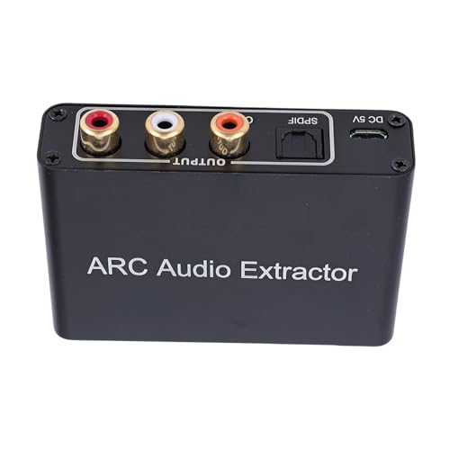 Tangxi Adaptador ARC de Interfaz Multimedia HD, Convertidor de Sonido Estéreo Analógico Coaxial TOSLINK SPDIF óptico Digital de 3,5 Mm, con Reducción de Ruido, para Amplificadores de