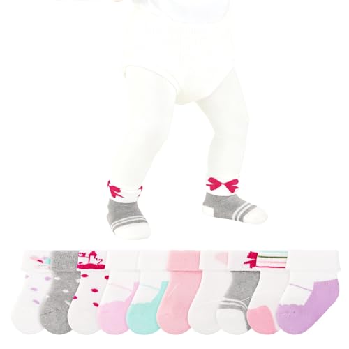 LAETBBE 10 Paar Mädchen Babysocken Neugeborenensocken...