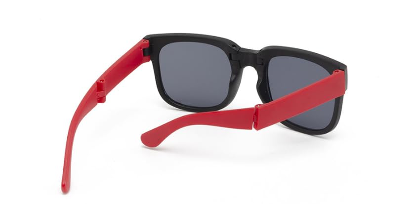 Image of DC DECORIO Foldable Kids Sunglass with Round Case and New Pocket Sunglass for Kids (Pack of 1)