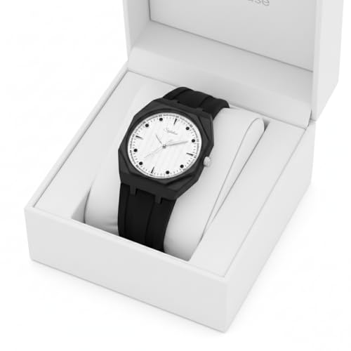 Image of styledose Minimalist dial Softest Adjustable Silicon Belt Quartz Analog Wrist Watch for Men