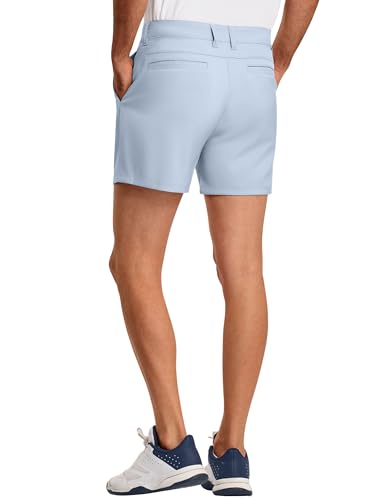 PULI Golf Shorts Men 5 Inch Inseam Relaxed Fit Stretch Dress Lightweight Casual Travel Quick Dry Summer Shorts3