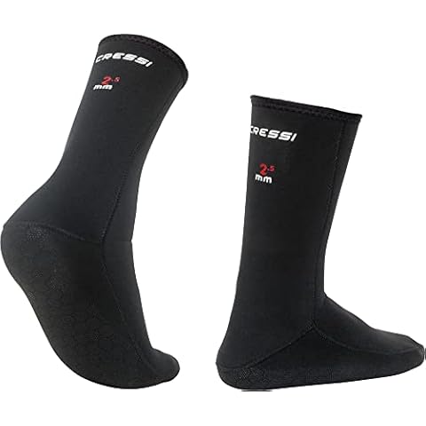 Cressi 2.5mm Metallite Zipless Diving Socks Cover