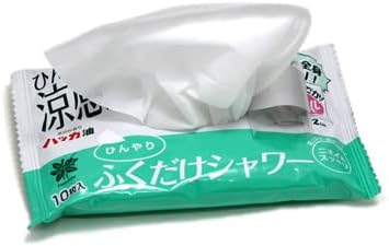 ときわ商会 北見ハッカ油配合 ひんやりふくだけシャワー 北見ハッカの香り 10枚入