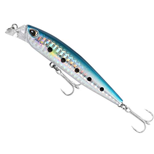 リップレス フローティング ミノー FuriFuri 80F (ブルーイワシ) 2枚目