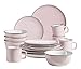 MÄSER 931874 Serie Maila - Servizio da tavola per 4 persone, stile vintage, 16 pezzi, stile retrò, colore: Rosa