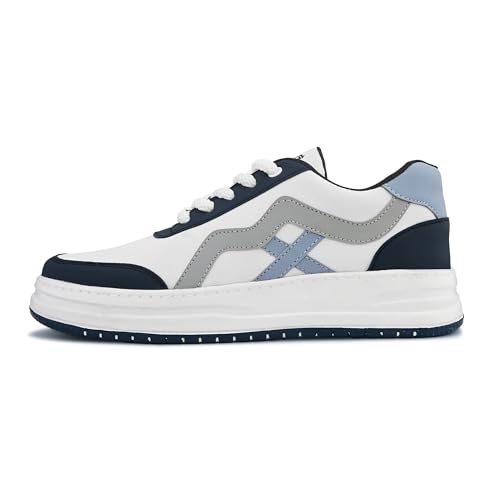 Image of Centrino Gym Casual Sneakers for Man | Shoes for Men Stylish | Lightweight Lace-Up Canvas Walking Shoes | Cushioned Insole | Breathable Comfortable | Anti-Skid Sole | Mens Sports Sneaker Shoes Daily (9537)