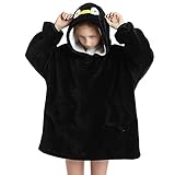 [OYUEGE] 着る毛布 極厚 着るブランケット ルームウェア フード·ポケット付き 丸洗い 男女兼用 ギフト ふわふわな肌触り 静電気防止 防寒 保温 秋冬 ロング丈 子供用 軽量 カラー16