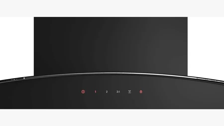 Bosch 90 cm Self Clean Technology glass Kitchen Chimney (HOOD DWHA98G60I, Oil collector Filter technology, Touch Control, Black) (DWHA98G60I) 31g9m7s1AzL