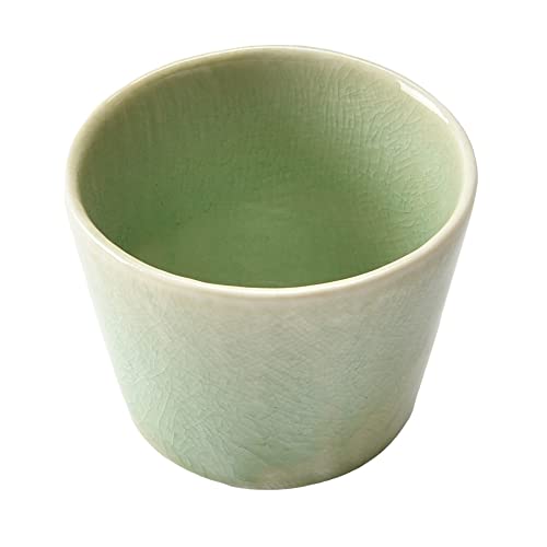 ビードロ灰釉 布目型そばチョク [80×62mm] | そば猪口