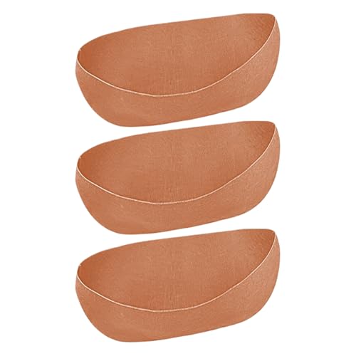 Nybhyjka Lot de 3 doublures de panier de pot de fleurs en feutre pour pot de fleurs – Insert pour pot de fleurs d'extérieur pour parc, ferme, parterre surélevé, clôture de jardin, serre