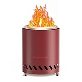 Tabel Top Fire Pit Mini, Portable Firepit Outdoor, 7 Inch Tabletop Firepit Red -  Dodometrek