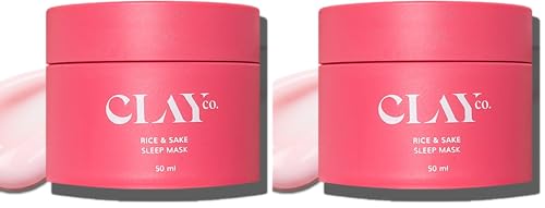 Image of Clayco Hydrating Rice & Sake Sleep Mask | Clay Face Mask for Glowing Skin | Japanese Skincare Collagen Mask | Sulfate-Free Vegan Night Cream For Women | Best Skin Care Product For Glass Skin