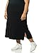 Amazon Essentials Women's Pull-On Knit Midi Skirt (Available in Plus Size), Black, 3X