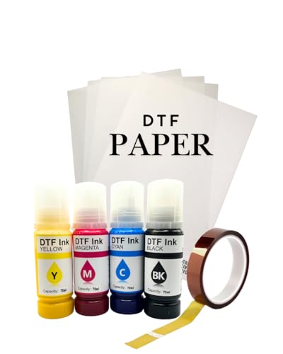 Image of Super-Tank DTF T-Shirt Printer with DTF Ink and Powder Pack for Heat Transfers, Easy Filling, Built-in Scanner and Copier- Medium DTF Conversion Printer