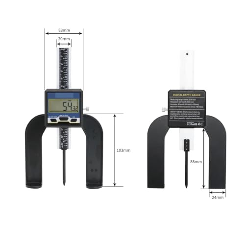 Medidor altura con base magnética para evitar errores en mesa enrutadora 4