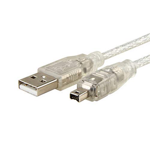 cablecc USB-Stecker auf Firewire IEEE 1394 4-poliger iLink-Stecker, Adapterkabel für Sony DCR-TRV75E DV
