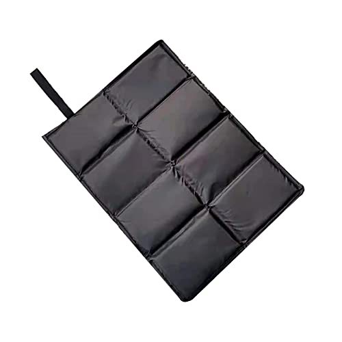 Riamxwr Portable Hiking Seat Pad Cushion Waterproof Foam Hiking Seat Pad Mat Folding Lightweight Sitting Pad For Camping Backpacking Stadium Outdoor, 12X15In, Packed In Pouch (Black, 1Pc) #TOP1